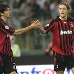 Video: il Milan batte la Lazio 5 a 1. Doppiette di Kak� e di Gilardino